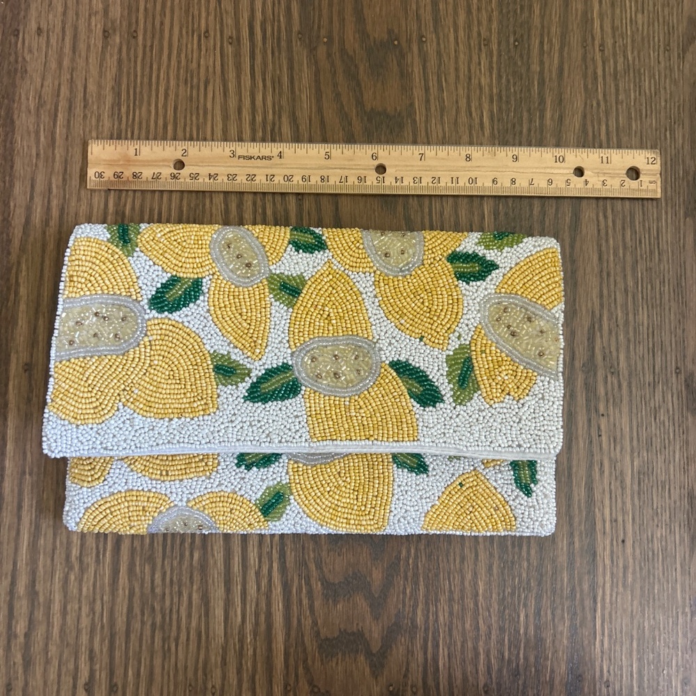 Antik Kraft Beaded Lemon Clutch - Picture 3 of 4